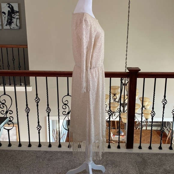 Nurture Women’s Short Sleeve Gold Cocktail Party Dress size L - Picture 5 of 11